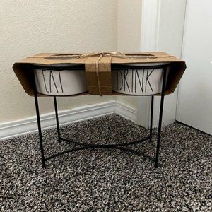 Rae Dunn EAT/DRINK Pet Feeder